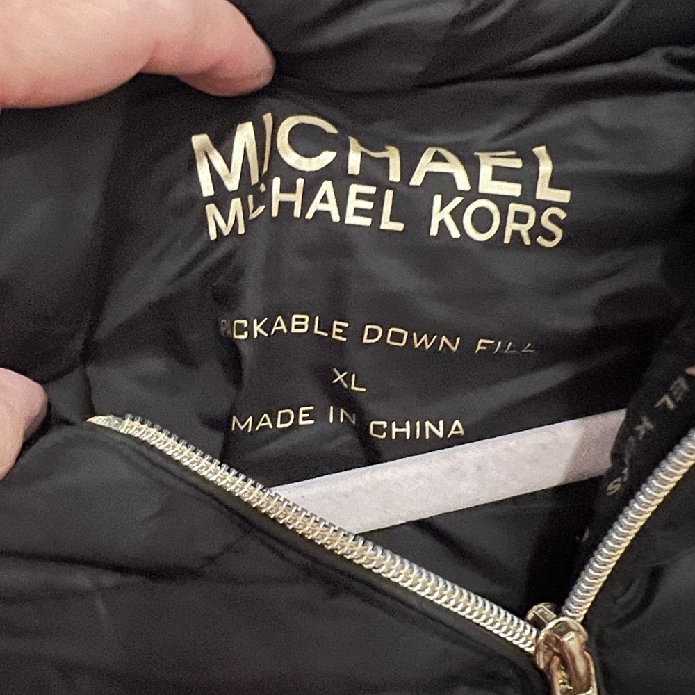 Michael Kors Women's Black Packable Down Jacket - Picture 4 of 4